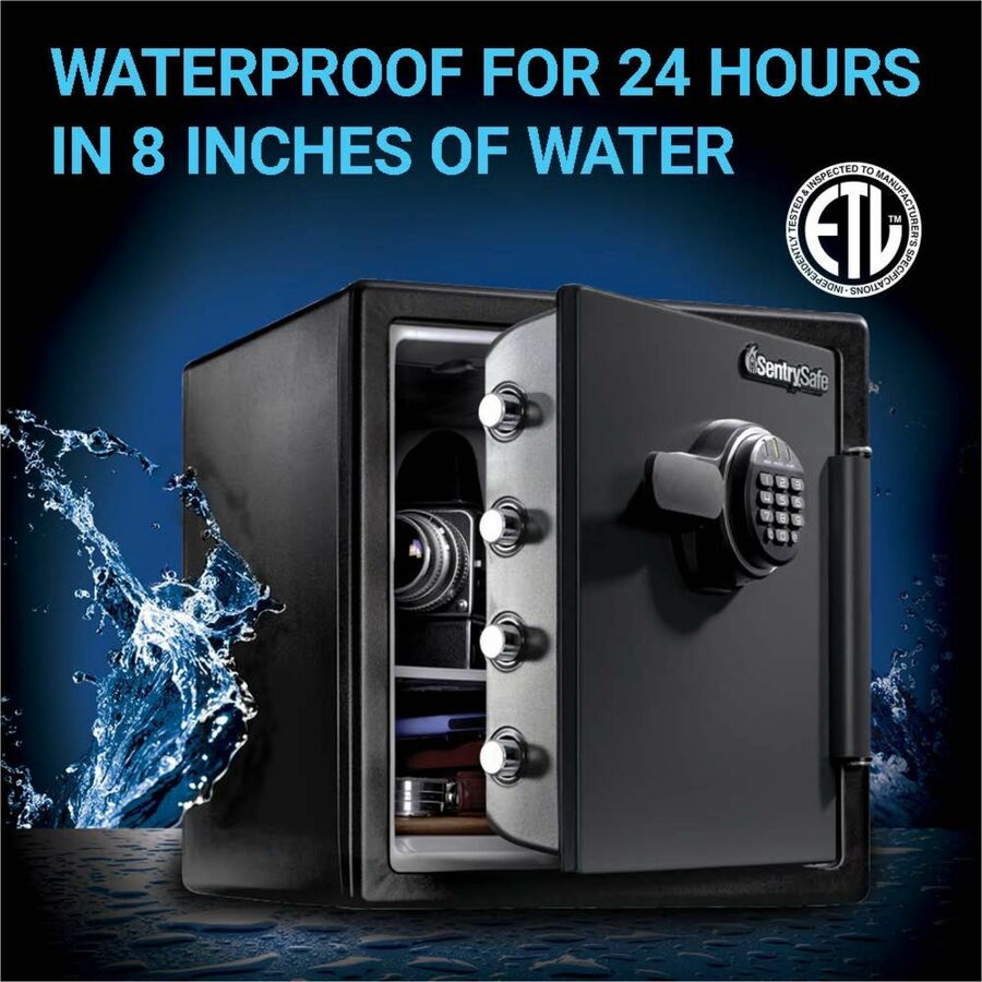 Sentry Safe Digital fire/water safe - 1.23 ft³ - Digital Lock - 4 Live-locking Bolt(s)