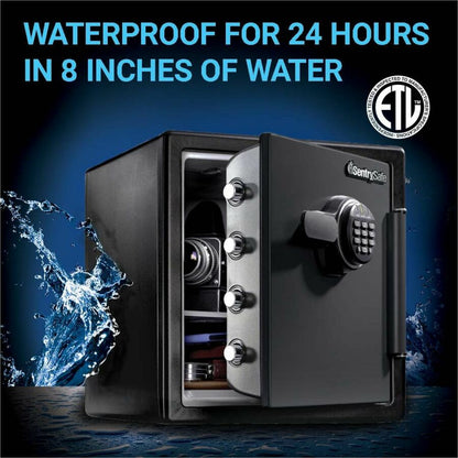 Sentry Safe Digital fire/water safe - 1.23 ft³ - Digital Lock - 4 Live-locking Bolt(s)