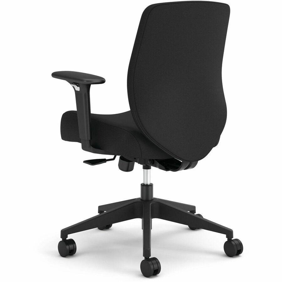 HON Altern Task Chair - Fabric, Foam Seat Material - Fabric Back Material - Black Frame Color - Mid Back - Black - Armre