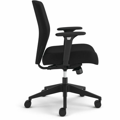 HON Altern Task Chair - Fabric, Foam Seat Material - Fabric Back Material - Black Frame Color - Mid Back - Black - Armre