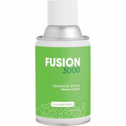 Fresh Products Fusion 3000 Metered Aerosols - 6000 ft³ - Cucumber Melon - 30 Day - Odor Neutralizer, VOC Compliant - 12 