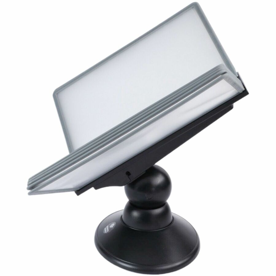 Business Source Deluxe Catalog Display Rack - Support Letter 8.50" x 11" Media - Black - 1 Each