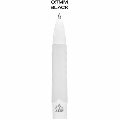 uniball™ 207 Plus Retractable Gel Pens - 0.7 mm Medium Pen Point - Retractable - Black Ink - Gel-based, Nanofiber Ink - 