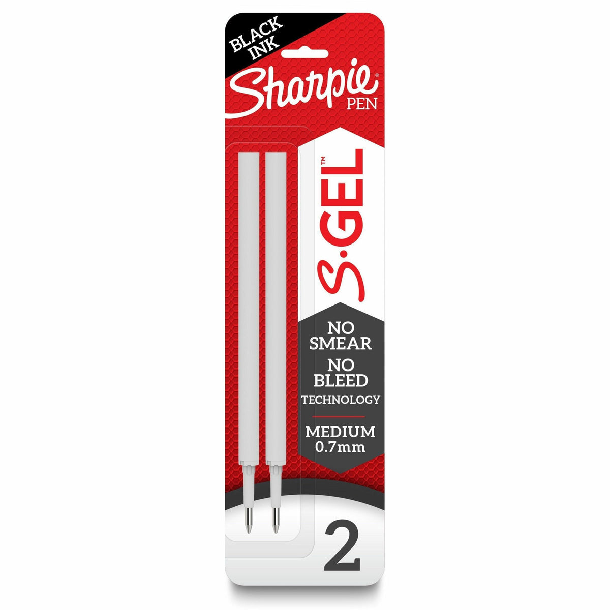 Sharpie S-Gel Pen Refill - 0.70 mm , Medium, Bold Point - Black Ink - 2 / Pack