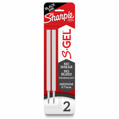 Sharpie S-Gel Pen Refill - 0.70 mm , Medium, Bold Point - Black Ink - 2 / Pack