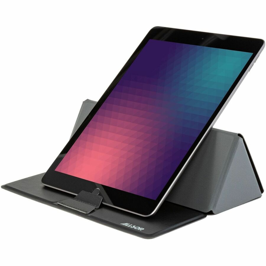 Allsop Foldio Laptop & Tablet Stand - Black - Ergonomic, Adjustable Angle, Adjustable Height, Magnetic, Compact, Portabl