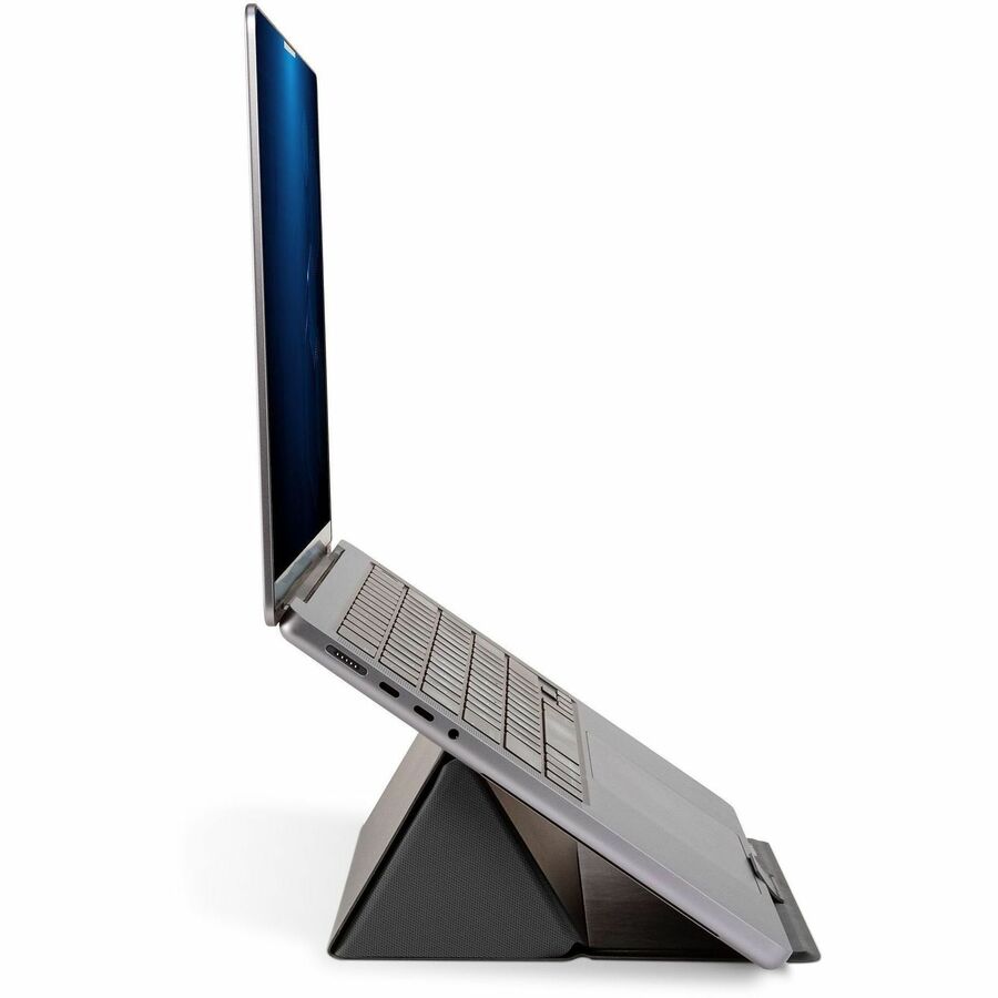 Allsop Foldio Laptop & Tablet Stand - Black - Ergonomic, Adjustable Angle, Adjustable Height, Magnetic, Compact, Portabl