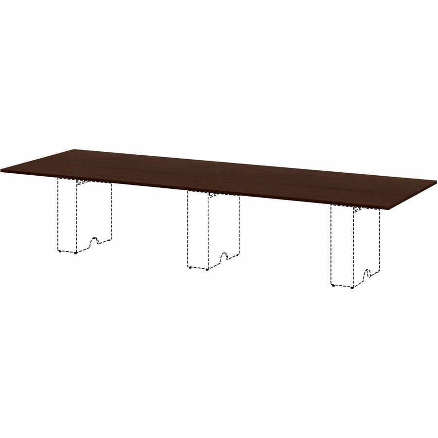 Lorell Essentials Modular Conference Tables - 1" Height x 70.8" Width x 47" Depth - Band Edge - Finish: Espresso - Smoot