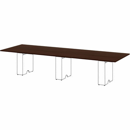 Lorell Essentials Modular Conference Tables - 1" Height x 70.8" Width x 47" Depth - Band Edge - Finish: Espresso - Smoot