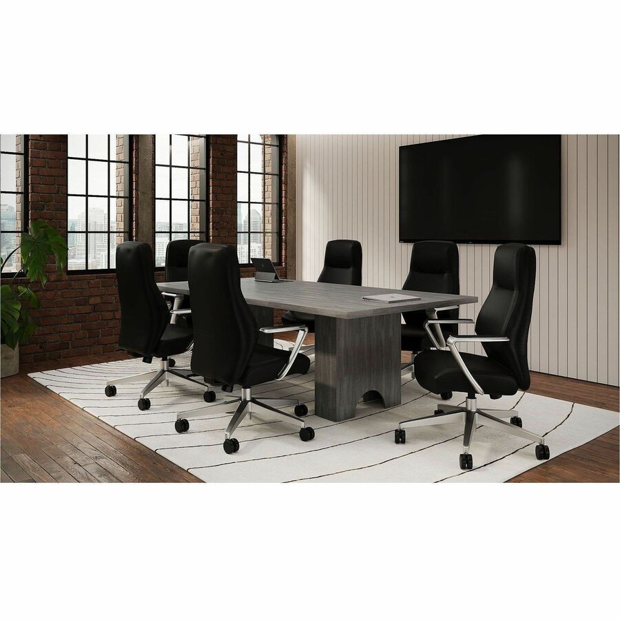 Lorell Essentials Table Base - 28.5" Height x 23.6" Width x 7.9" Depth - Band Edge - Modular, Eco-friendly - For Meeting