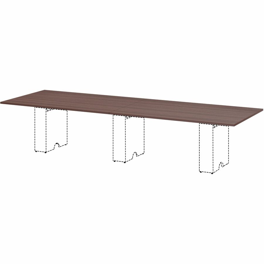 Lorell Essentials Modular Conference Tables - 1" Height x 59" Width x 47" Depth - Band Edge - Espresso Table Top - Modul