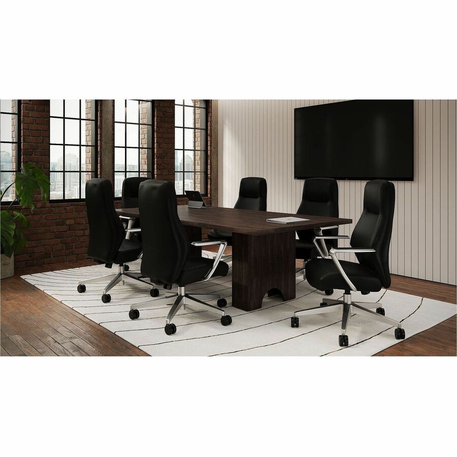 Lorell Essentials Modular Conference Tables - 1" Height x 59" Width x 47" Depth - Band Edge - Espresso Table Top - Modul