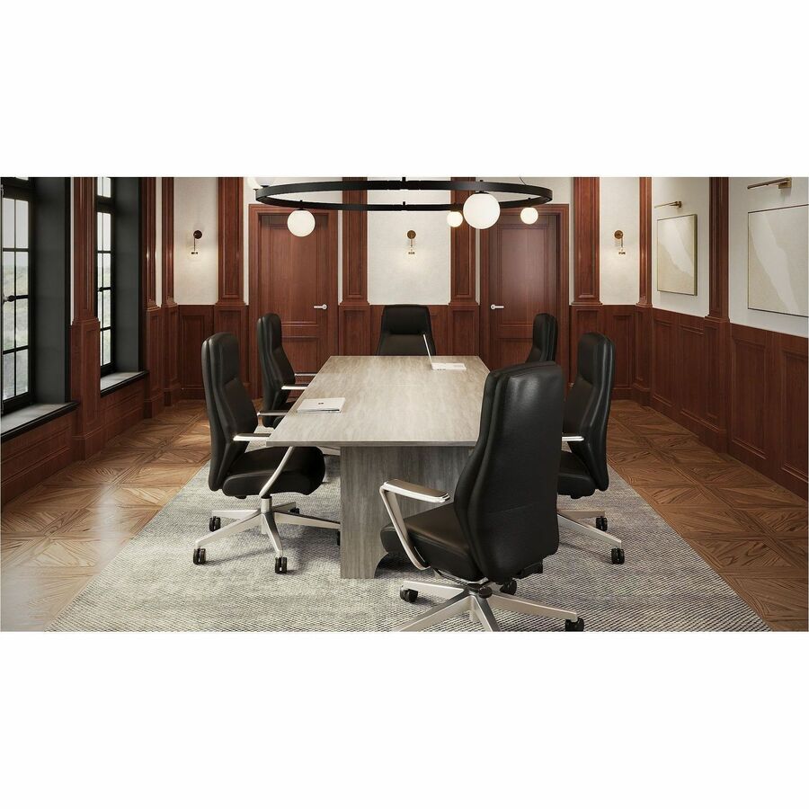 Lorell Essentials Modular Conference Tables - 1" Height x 70.8" Width x 47" Depth - Band Edge - Finish: Weathered Charco