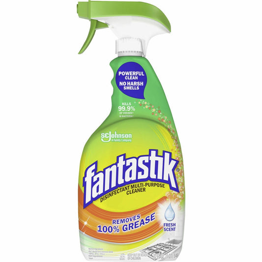 fantastik® All-Purpose Cleaner - For Multi Surface, Multipurpose - Spray - 32 fl oz (1 quart) - Fresh Scent - 8 / Carton