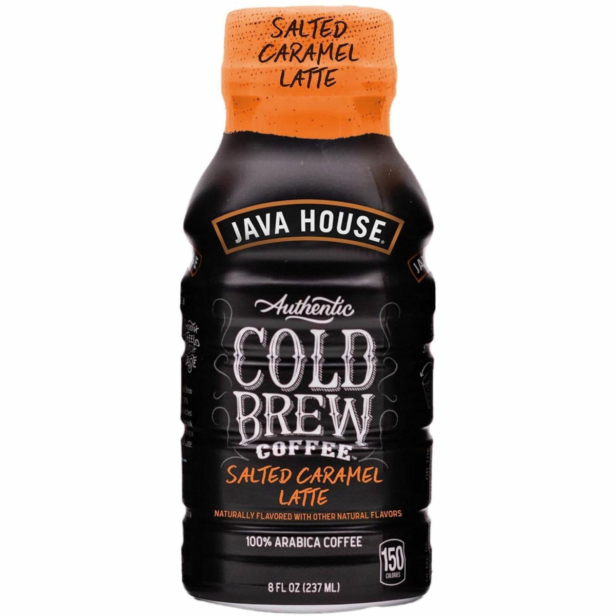 Java House Bottle Authentic Cold Brew Salted Caramel Latte - Cold Brewed - 8 oz Per Bottle - Bottle - Salted Caramel Lat