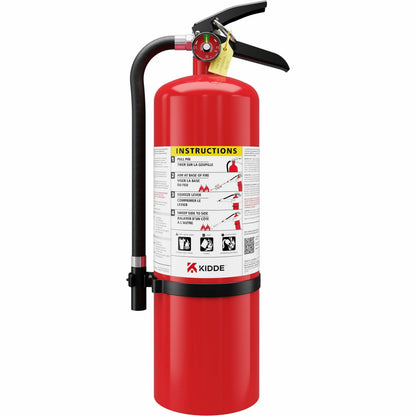 Kidde Pro 10 MP-1 Fire Extinguisher - 10 lb Capacity - A: Common Combustibles, B: Flammable Liquids, C: Live Electrical 