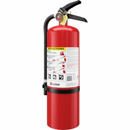 Kidde Pro 10 MP-1 Fire Extinguisher - 10 lb Capacity - A: Common Combustibles, B: Flammable Liquids, C: Live Electrical 