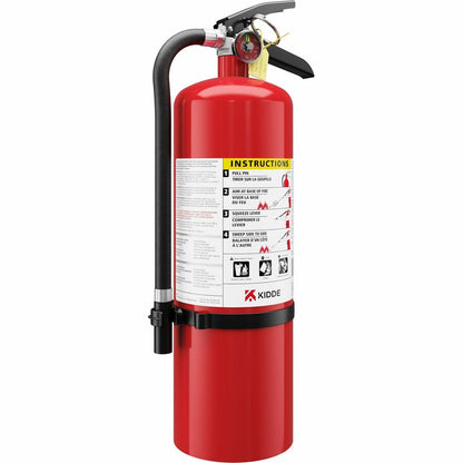 Kidde Pro 10 MP-1 Fire Extinguisher - 10 lb Capacity - A: Common Combustibles, B: Flammable Liquids, C: Live Electrical 