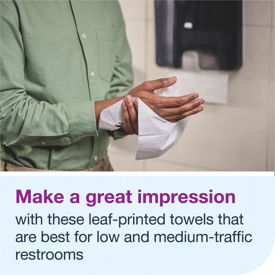 TORK Xpress Compressed Multifold Hand Towel White H2 - 1 Ply - Multifold - 8.30" Width x 9.50" Length - White - Wood Fib