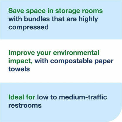 TORK Xpress Compressed Multifold Hand Towel White H2 - 1 Ply - Multifold - 8.30" Width x 9.50" Length - White - Wood Fib
