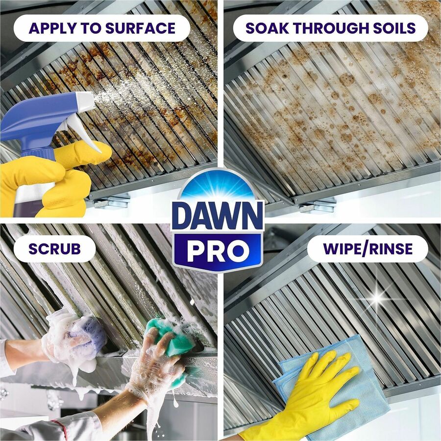 Dawn Pro Kitchen Surface Degreaser - For Multipurpose, Multi Surface - Concentrate - Liquid - 128 fl oz (4 quart) - Fres