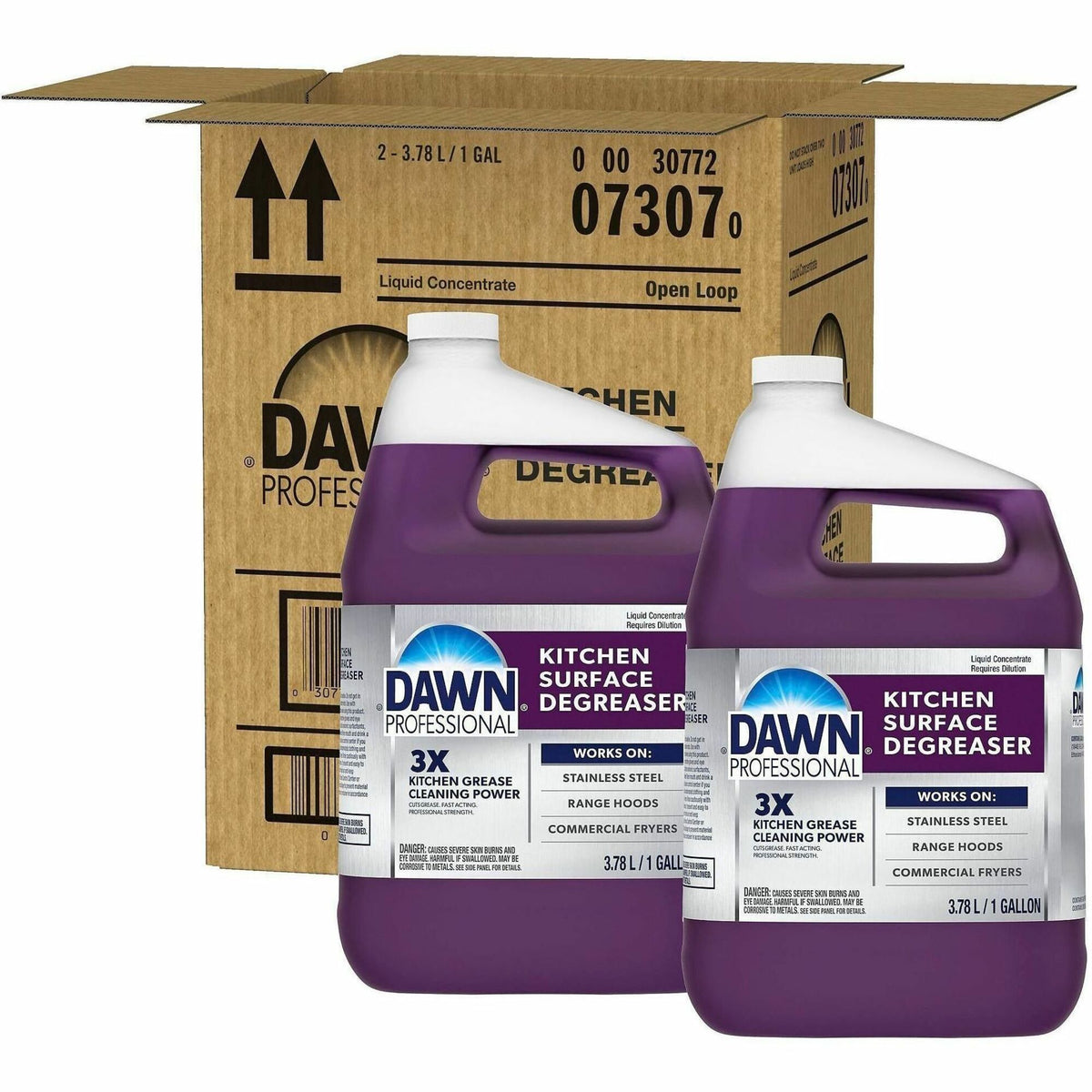 Dawn Pro Kitchen Surface Degreaser - For Multipurpose, Multi Surface - Concentrate - Liquid - 128 fl oz (4 quart) - Fres