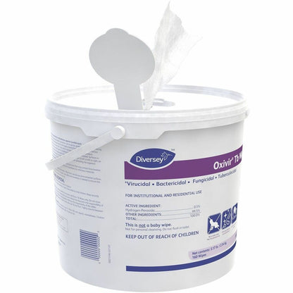 Diversey Care Oxivir Tb Disinfectant Cleaner Wipes - For Hard Surface, Nonporous Surface, Residential, Institutional - R