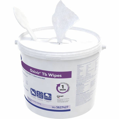 Diversey Care Oxivir Tb Disinfectant Cleaner Wipes - For Hard Surface, Nonporous Surface, Residential, Institutional - R