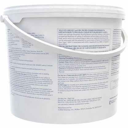 Diversey Care Oxivir Tb Disinfectant Cleaner Wipes - For Hard Surface, Nonporous Surface, Residential, Institutional - R