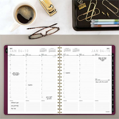 At-A-Glance Contemporary Weekly/Monthly Planner - Weekly, Monthly - 12 Month - January 2027 to December 2027 - 8:00 AM t