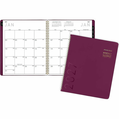 At-A-Glance Contempo Large Monthly Planner - Large - Monthly - 12 Month - January 2027 to December 2027 - 1 Month Double