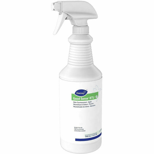 Diversey Good Sense Odor Counteractant - Spray - 32 fl oz (1 quart) - Apple - Odor Neutralizer - 12 / Carton