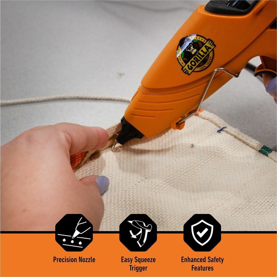 Gorilla Dual Temp Glue Gun - Orange, Black