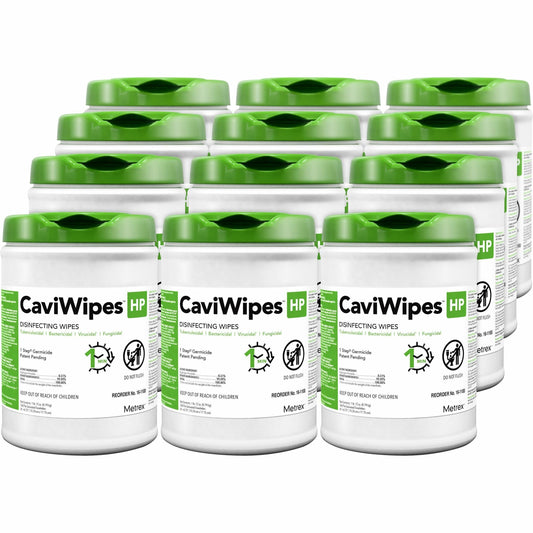 Metrex Caviwipes HP - Wipe - Disinfectant - White - 160/Pouch - 12 / Carton