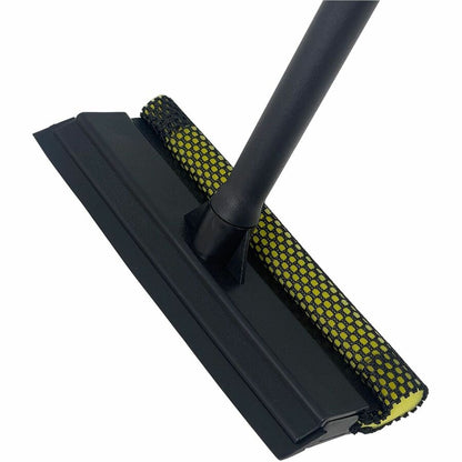 Genuine Joe Window Cleaner/Squeegee Tool - 20" Polypropylene Handle8" Width - Handle, Soft Rubber, Comfort Grip - Black,