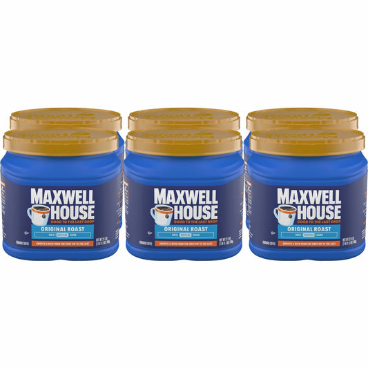 Maxwell House Ground Coffee Brew Pack - Medium - Ground - Original - 6 / Carton