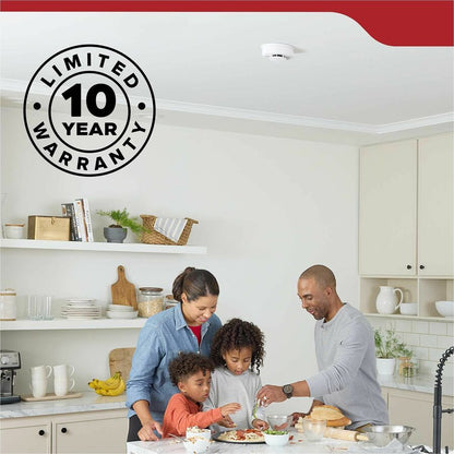Kidde Smoke Alarm - 85 dB - Visual, Audible - Surface Mount, Wall Mountable, Ceiling Mountable - Red, Green, Amber - Whi