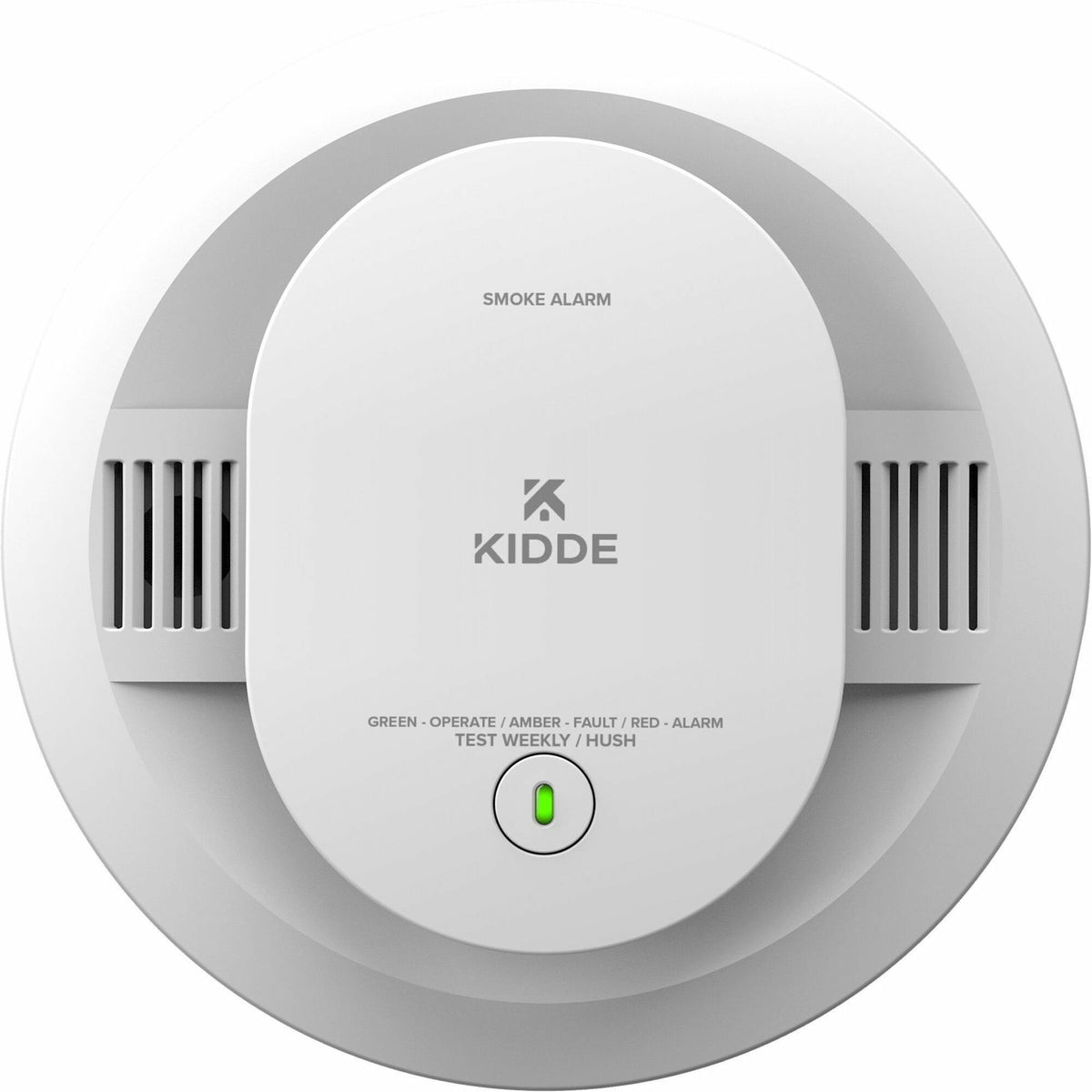Kidde Smoke Alarm - 85 dB - Visual, Audible - Surface Mount, Wall Mountable, Ceiling Mountable - Red, Green, Amber - Whi