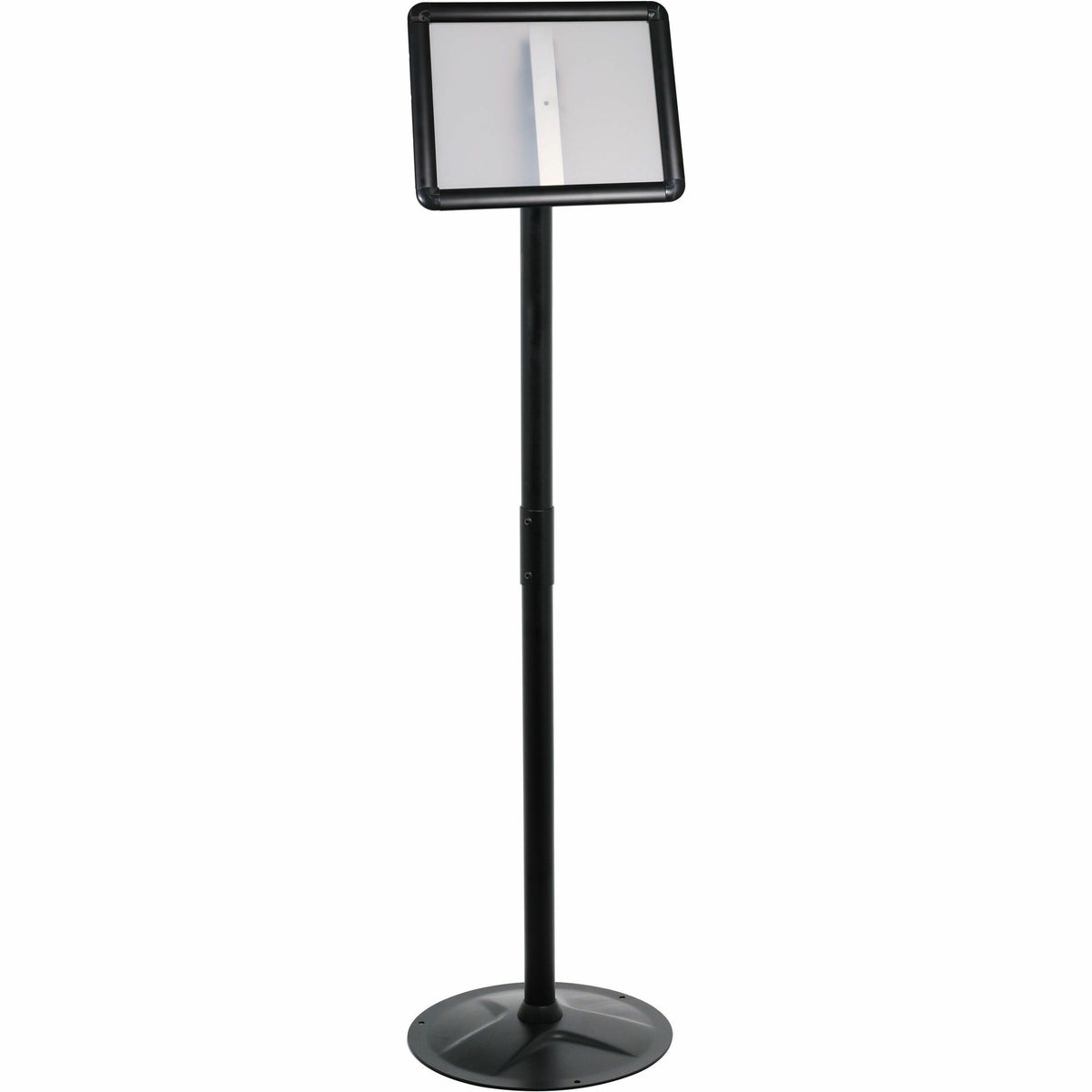 Kantek Floor Stand Sign Holder - Print/Message - "Portrait, Landscape - 51" Height - Heavy Duty, Impact Resistant - 1 Ea