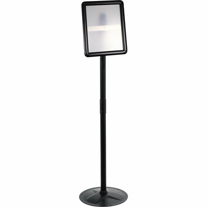 Kantek Floor Stand Sign Holder - Print/Message - "Portrait, Landscape - 51" Height - Heavy Duty, Impact Resistant - 1 Ea