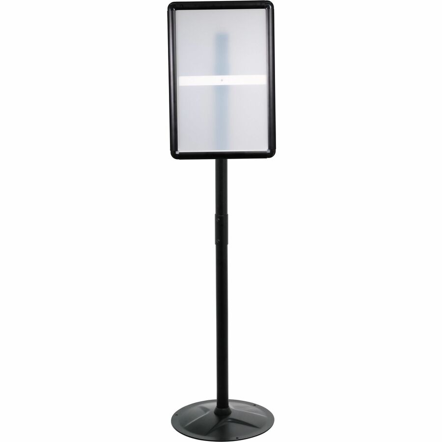 Kantek Floor Stand Sign Holder - Print/Message - "Portrait, Landscape - 51" Height - Heavy Duty, Impact Resistant - 1 Ea