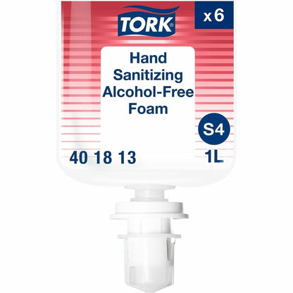 TORK Hand Sanitizer Foam Refill - Fragrance-free Scent - 1.06 quart - Pump Bottle Dispenser - Bacteria Remover, Kill Ger
