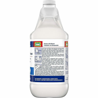 Comet Cleaner w/Bleach - For Multipurpose, Kitchen, Restroom, Trash Can, Multi Surface - Ready-To-Use/Concentrate - Liqu