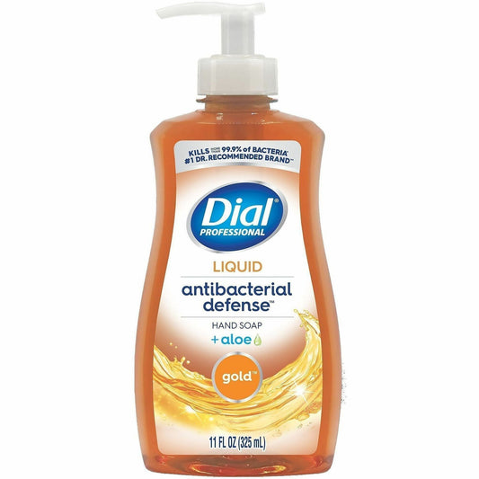 Dial Professional Antibacterial Defense Liquid Hand Soap - Fresh Scent, Aloe Vera Scent - Pump Dispenser - Bacteria Remo
