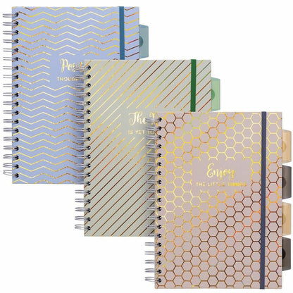 Pukka Pads Haze Notebook - 100 Sheets - 200 Pages - Twin Wirebound - 80 g/m² Grammage - Clear Poly, Transparent Cardboar