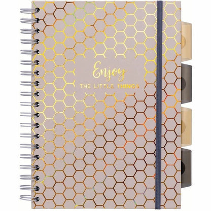 Pukka Pads Haze Notebook - 100 Sheets - 200 Pages - Twin Wirebound - 80 g/m² Grammage - Clear Poly, Transparent Cardboar