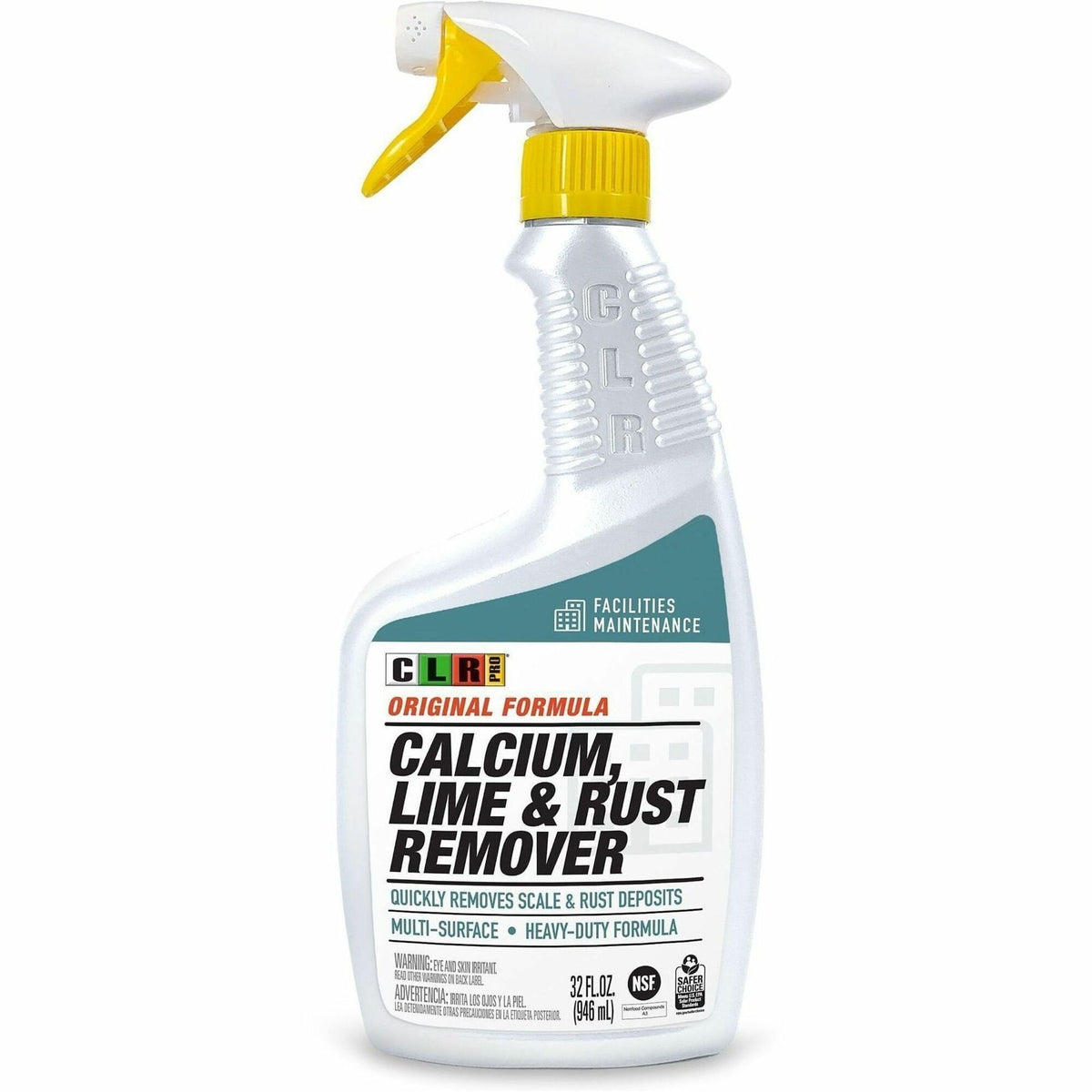 CLR Pro Calcium, Lime and Rust Remover - For Multipurpose - Spray - 32 fl oz (1 quart) - Bleach-free, Phosphate-free, Am