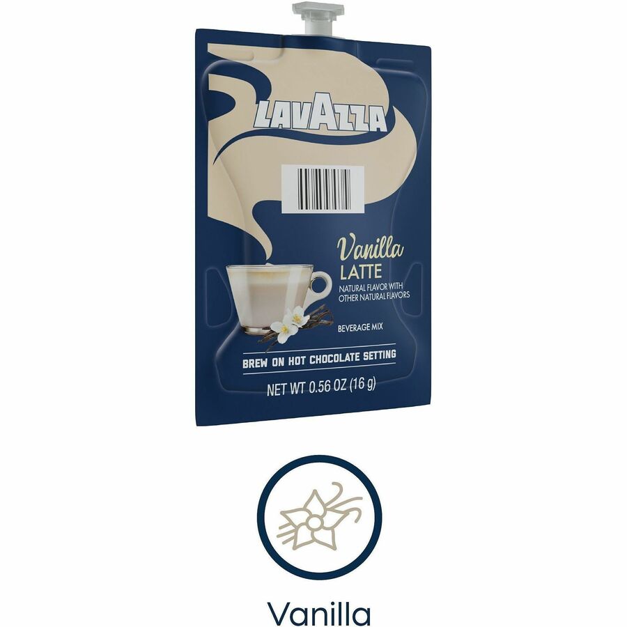 Flavia Freshpack Vanilla Latte Coffee - Compatible with Flavia Aroma, Flavia Creation 300, FLAVIA Creation 600 - Hot Cof