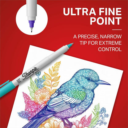 Sharpie Permanent Markers - Assorted Ink - Dry - 24 / Pack