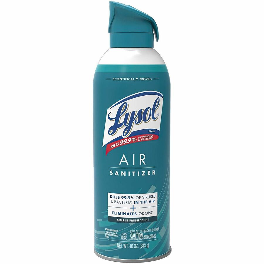 Lysol Air Sanitizer - Spray - 10 fl oz (0.3 quart) - Simple Fresh - Odor Neutralizer - 6 / Carton